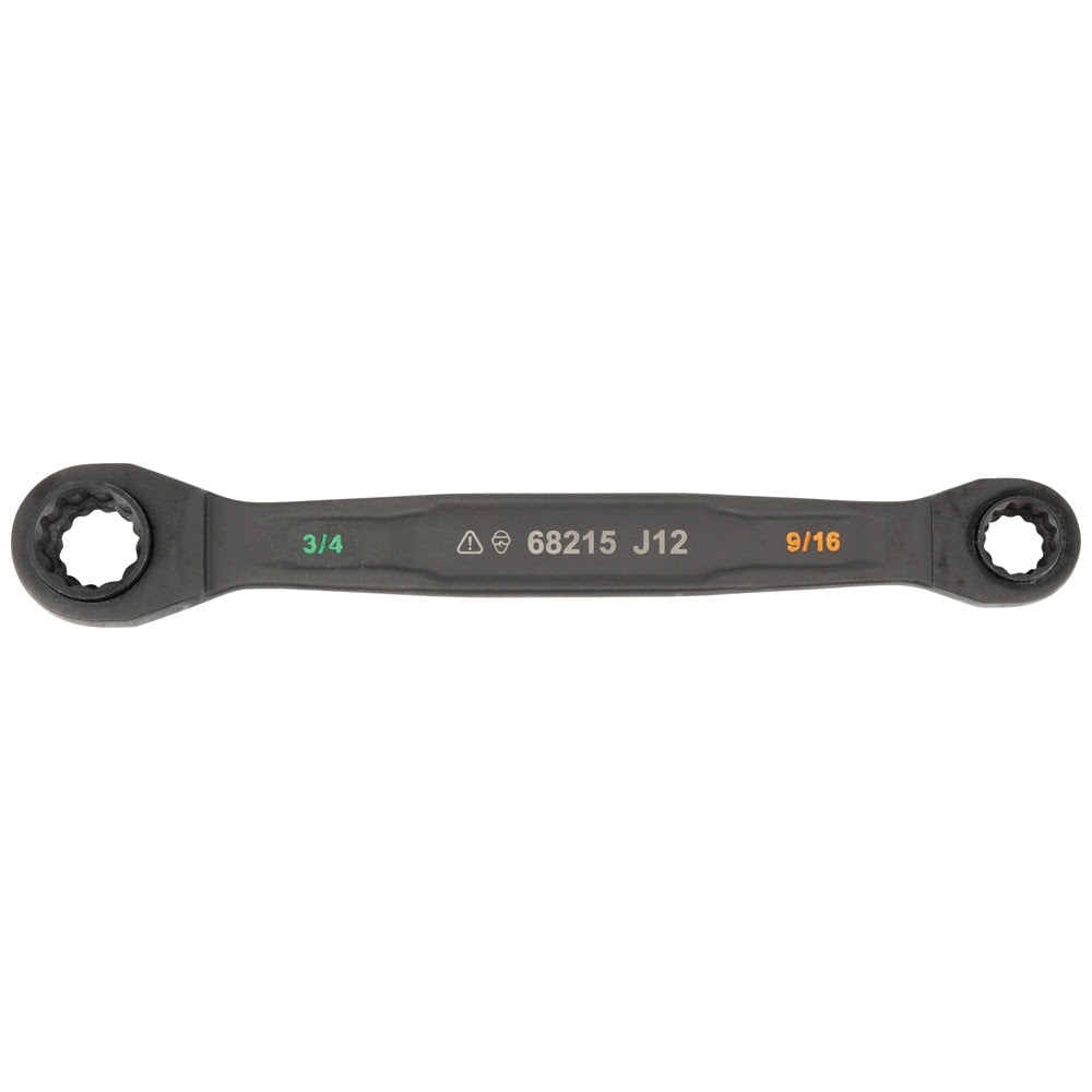 Klein 68216 4-in-1 Ratcheting Wrench Set, SAE, 2-Piece