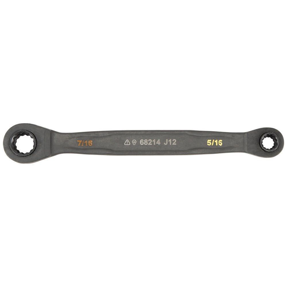 Klein 68216 4-in-1 Ratcheting Wrench Set, SAE, 2-Piece