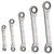 Klein 68245 Reversible Ratcheting Box Wrench Set, 5-Piece