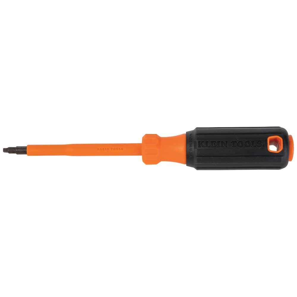Klein 6844INS Insulated Screwdriver, #2 Square Tip, 4" Round Shank