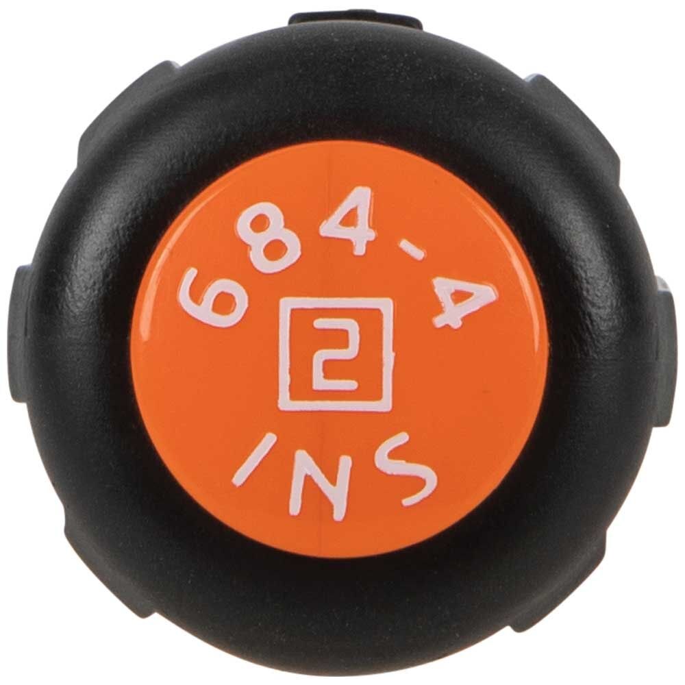 Klein 6844INS Insulated Screwdriver, #2 Square Tip, 4" Round Shank