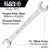 Klein Tools 68462 Open-End Wrench 1/2", 9/16" Ends