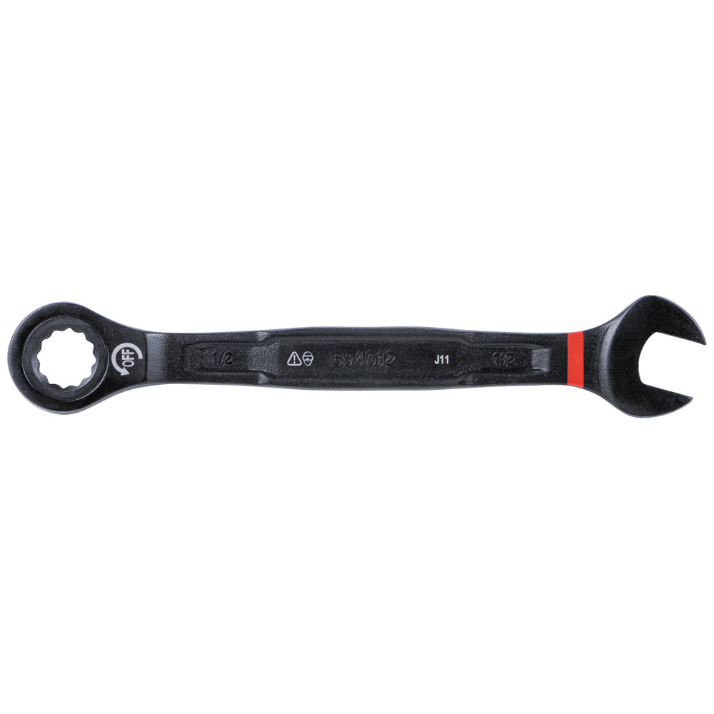Klein 69408G 90-Tooth Ratcheting Combo Wrench Set, SAE, 8-Piece