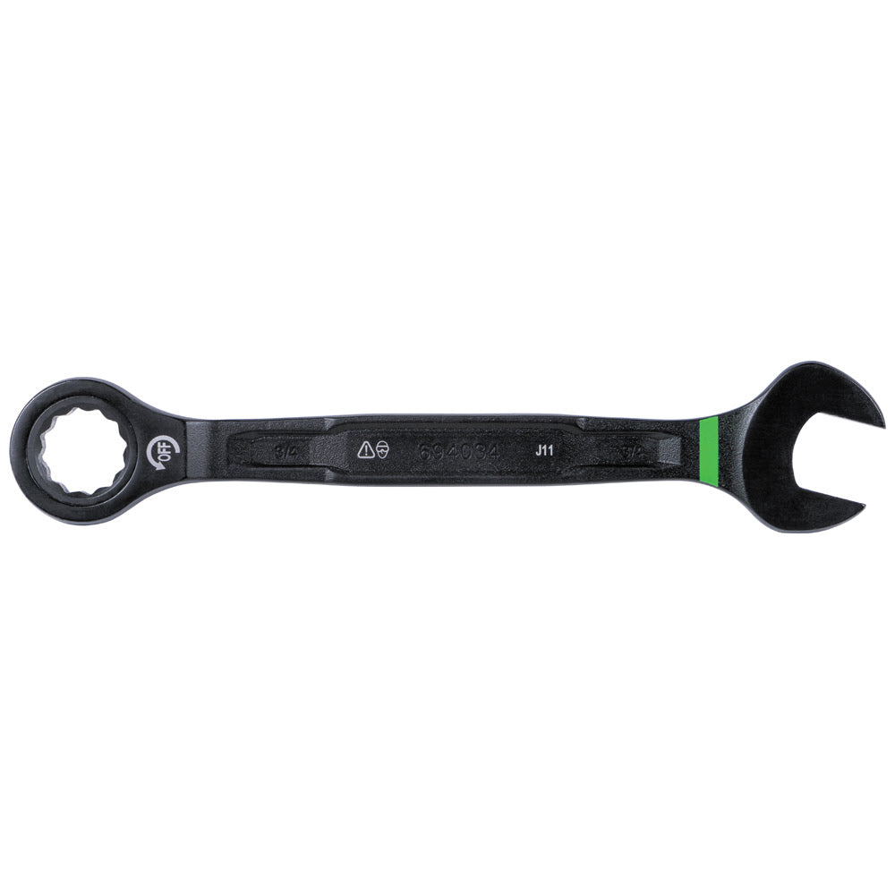Klein 69408G 90-Tooth Ratcheting Combo Wrench Set, SAE, 8-Piece