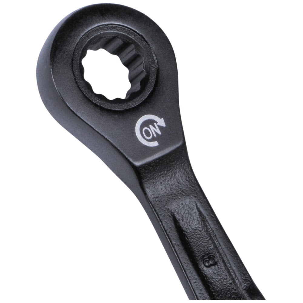 Klein 69408MG 90-Tooth Ratcheting Combo Wrench Set, Metric, 8-Piece