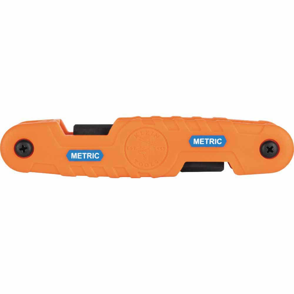Klein 70550M Pro Folding Hex Key Set, 10-Key, Metric Sizes
