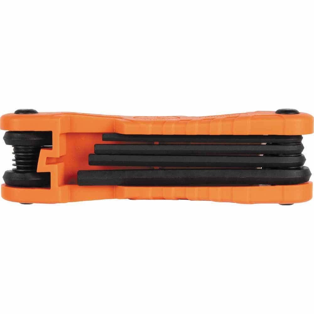 Klein 70550M Pro Folding Hex Key Set, 10-Key, Metric Sizes