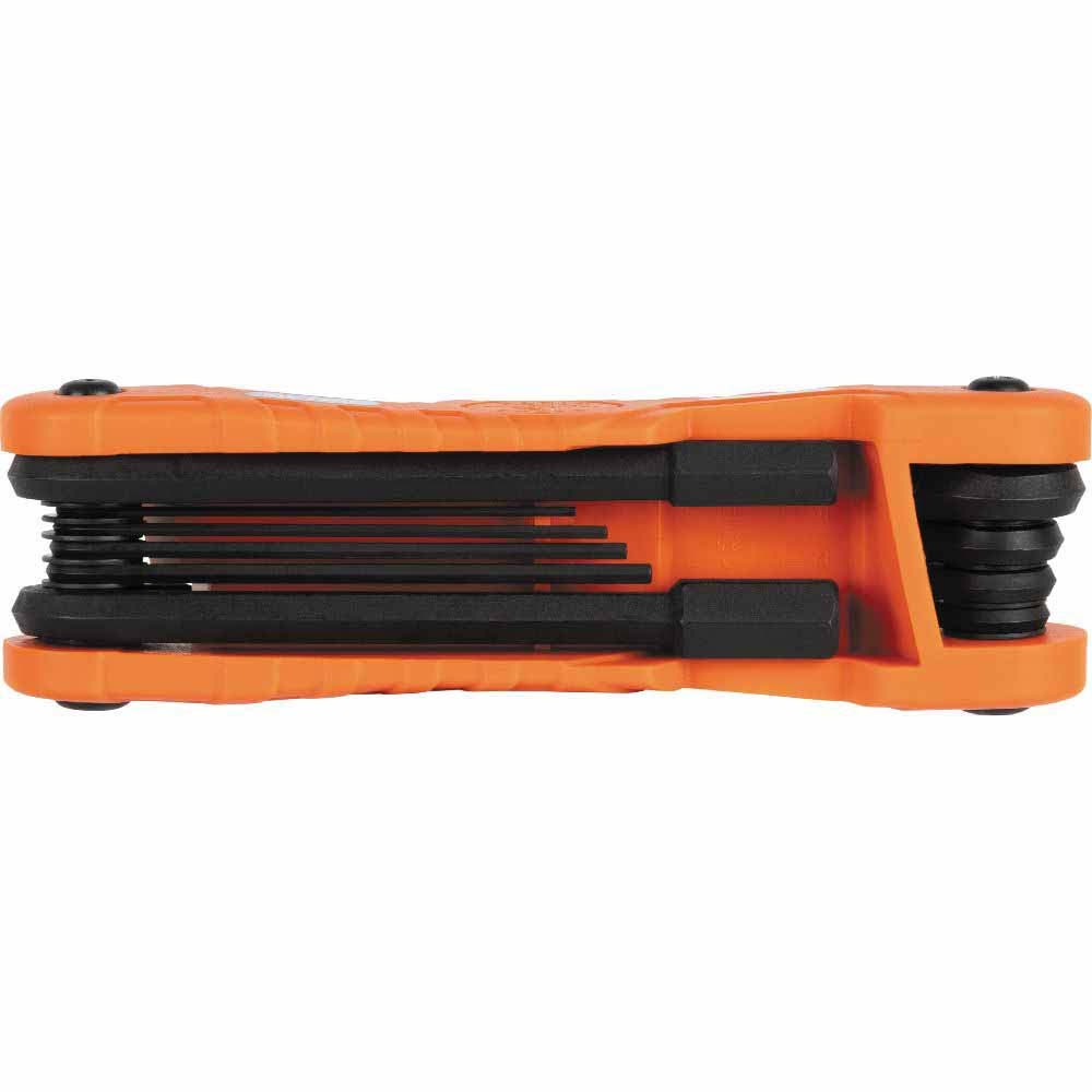 Klein 70550M Pro Folding Hex Key Set, 10-Key, Metric Sizes