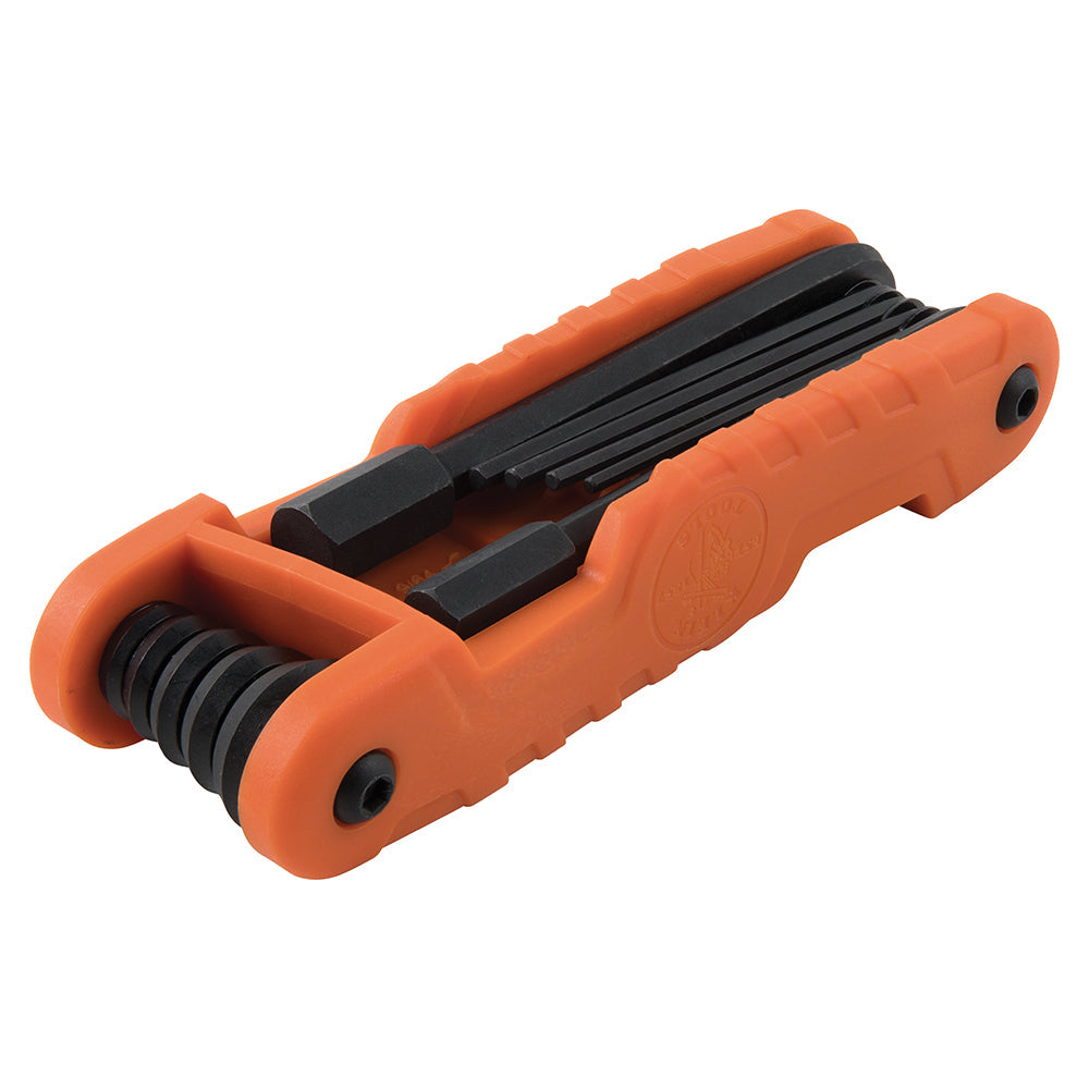 Klein 70550 Pro Folding Hex Key Set, 11 Fractional Inch-Sized Keys