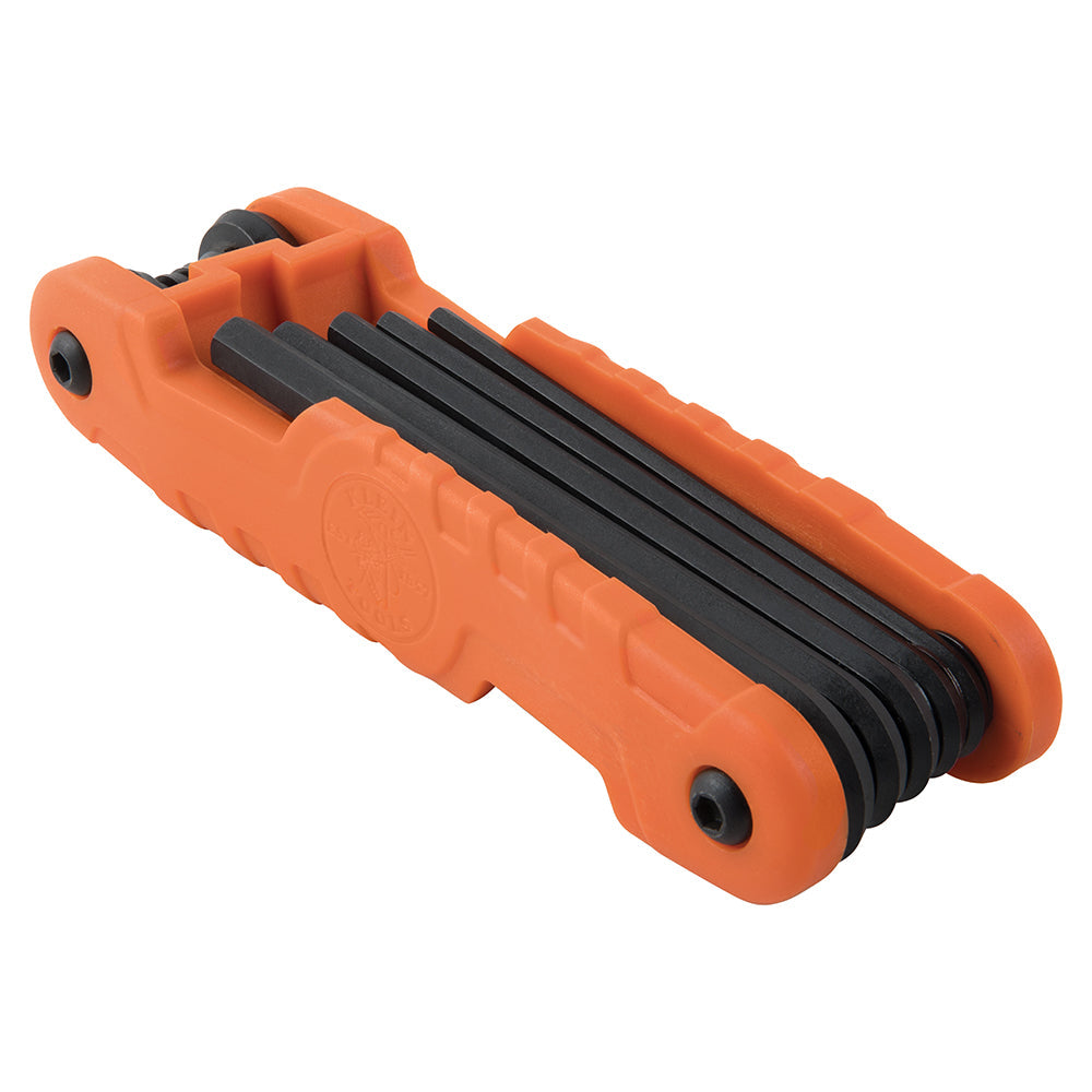 Klein 70550 Pro Folding Hex Key Set, 11 Fractional Inch-Sized Keys