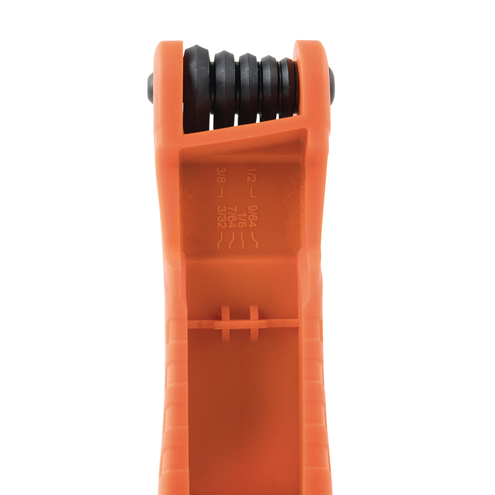 Klein 70550 Pro Folding Hex Key Set, 11 Fractional Inch-Sized Keys