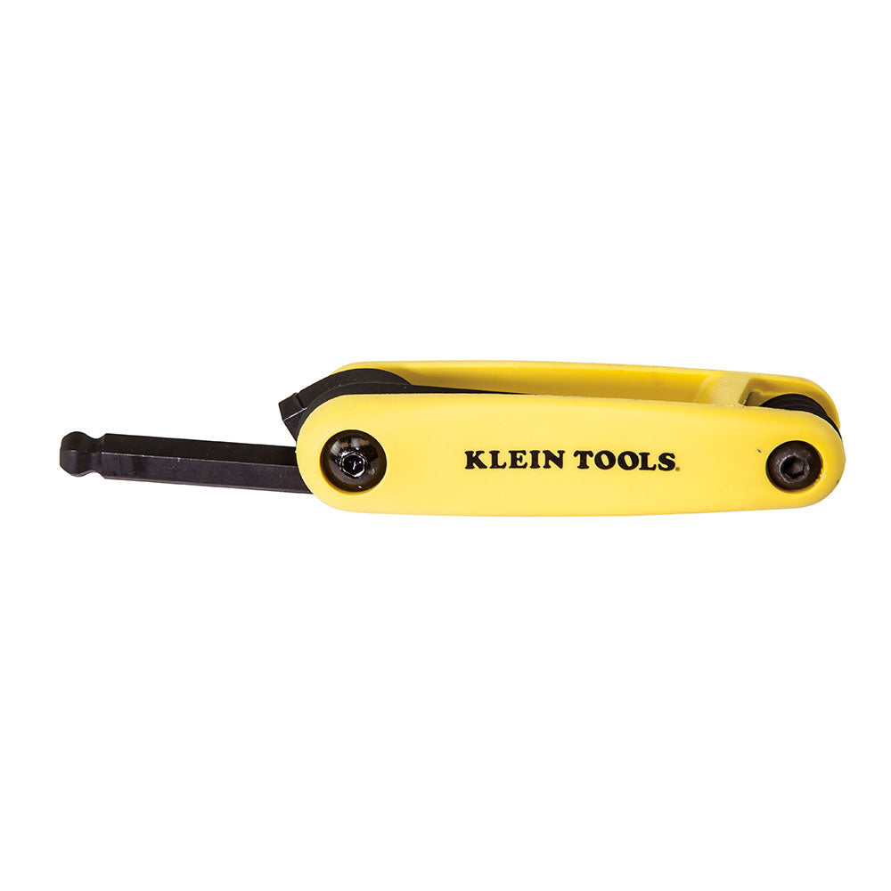 Klein 70571 Grip-It Ball End Hex Key Set, 5 Key, Inch Sizes