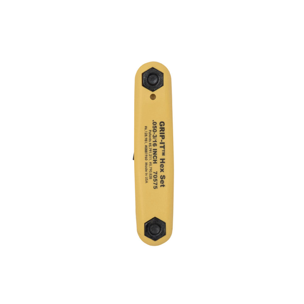 Klein 70575 Grip-It Nine Key Hex Set Square Cut