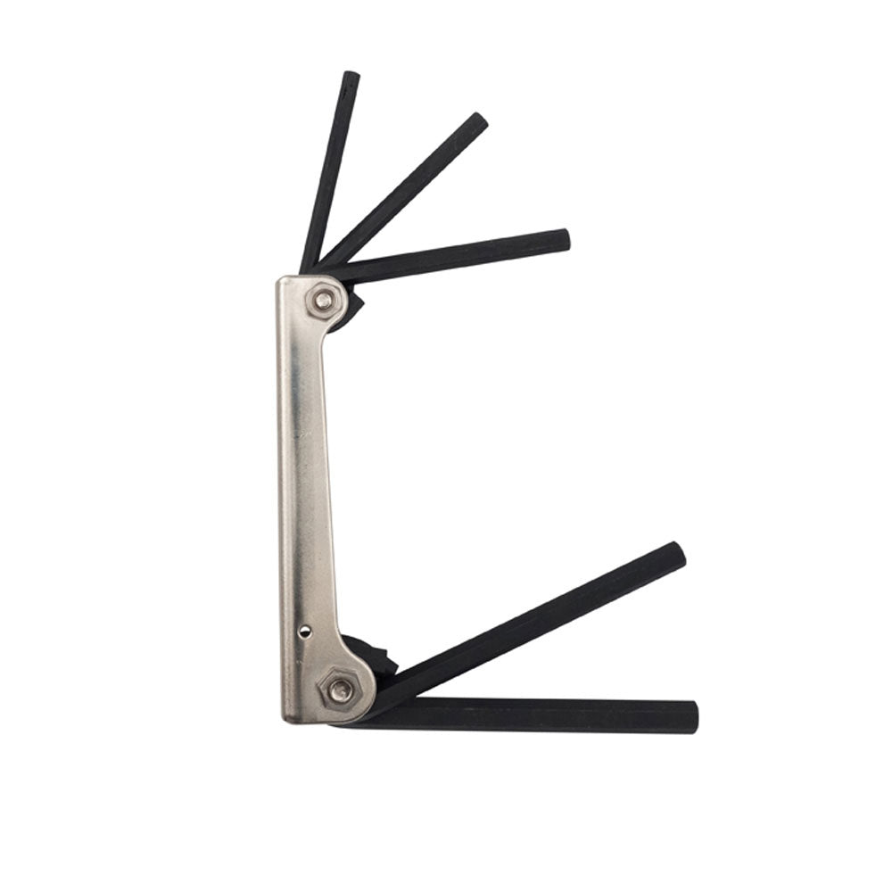 Klein 70579 Folding Hex Key Set, 5", SAE, 5-Piece