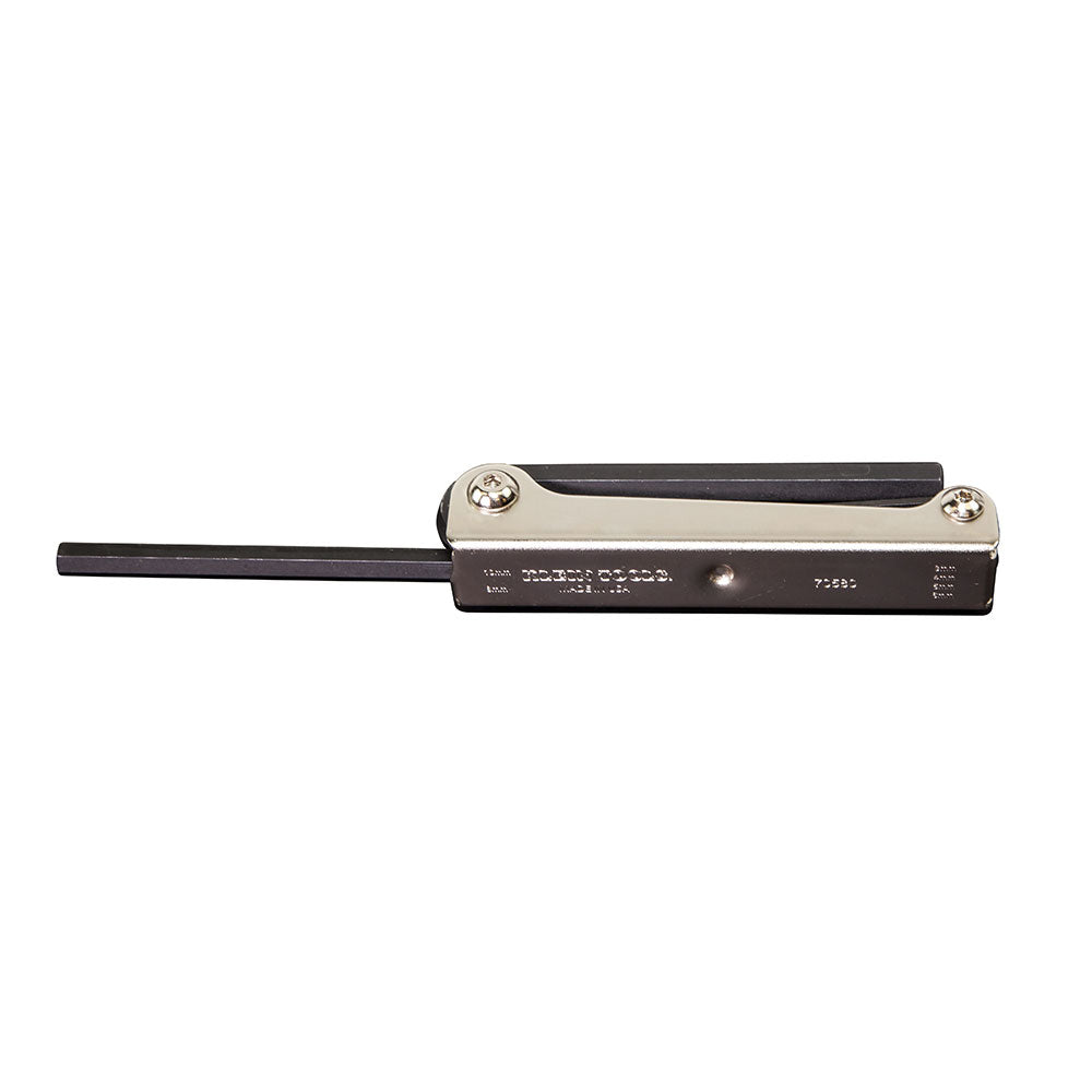 Klein 70580 Folding Hex Key Set, Six-Key, Metric Sizes