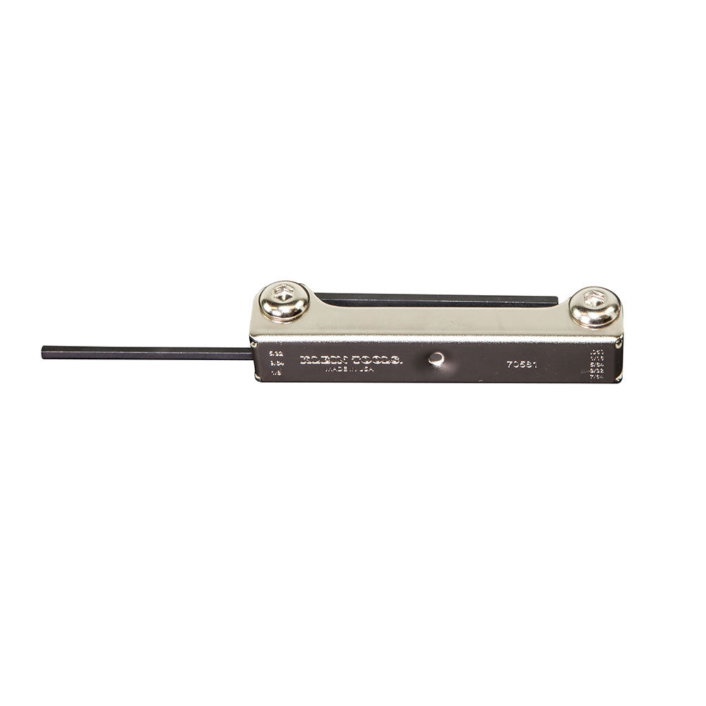 Klein Tools 70581 8-Key Folding Hex Key Set, 1/20 to 5/32" SAE