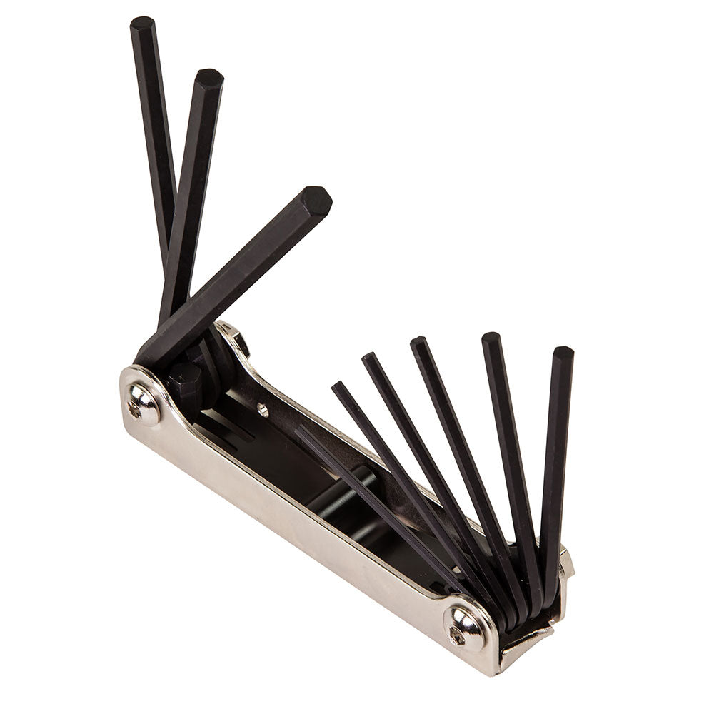 Klein 70591 Folding Hex Key Set, Nine-Key, Inch Sizes