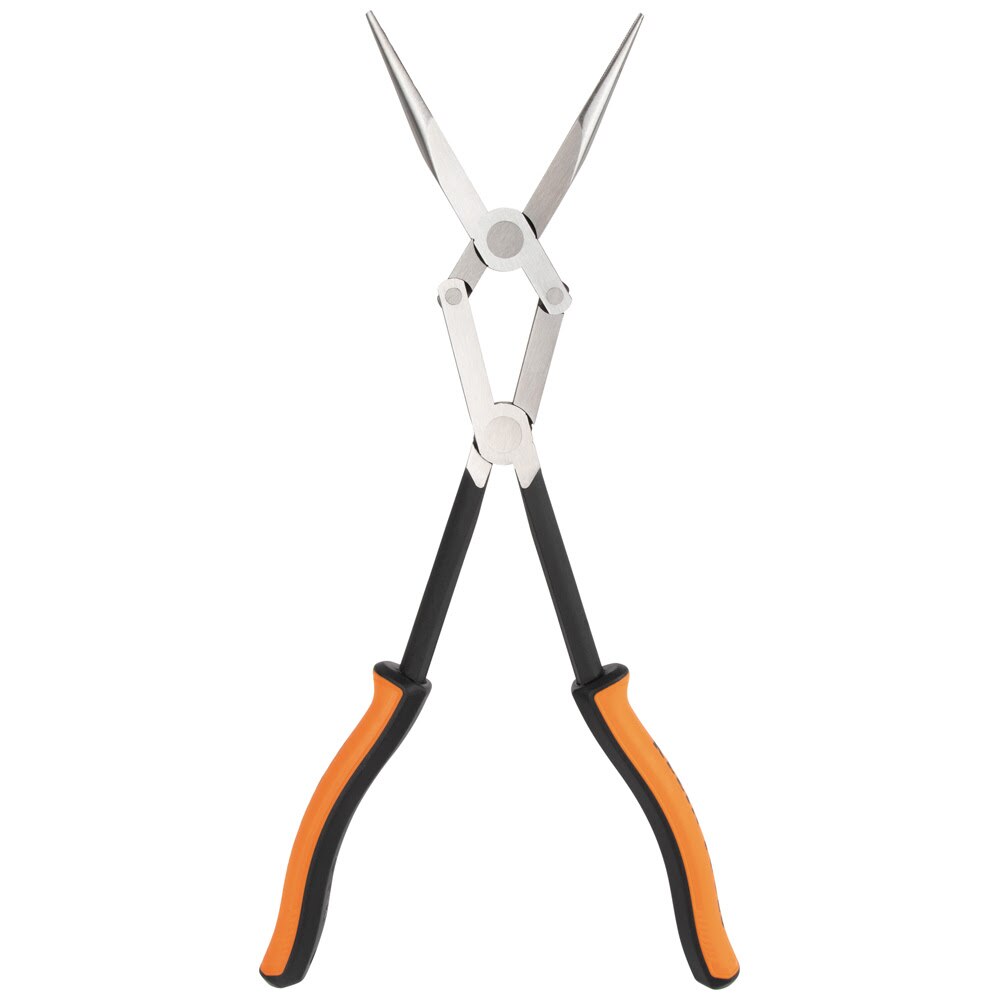 Klein 71400 Pliers, Long Reach Needle Nose Pliers, Straight Nose, 13"