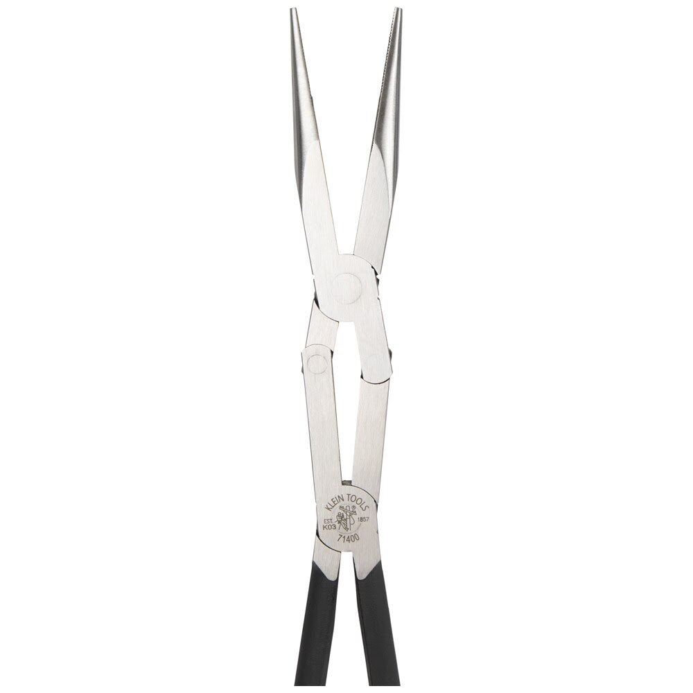 Klein 71400 Pliers, Long Reach Needle Nose Pliers, Straight Nose, 13"