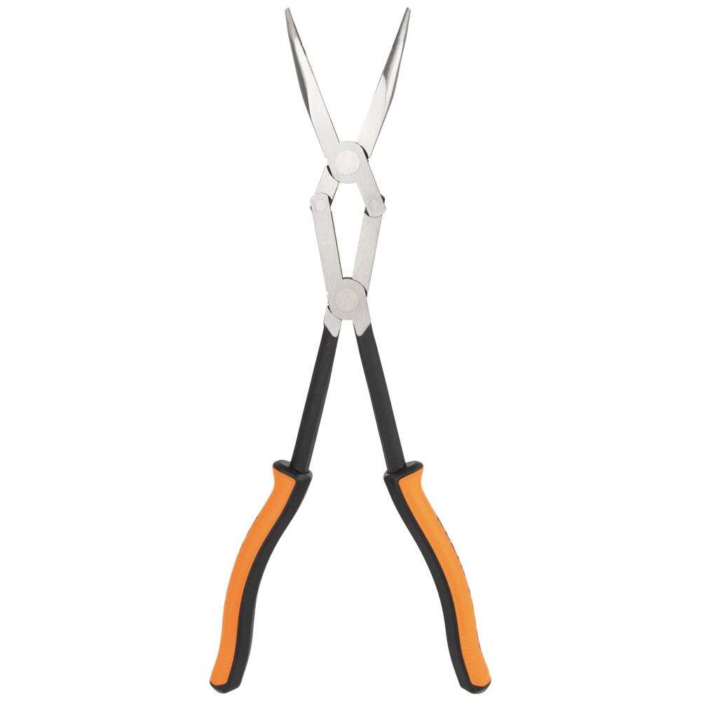 Klein 71401 Pliers, Long Reach Needle Nose Pliers, Bent Nose, 13"