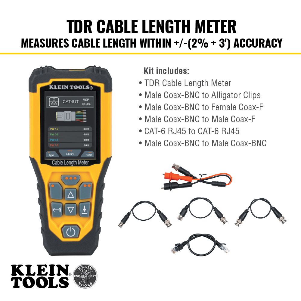 Klein 770910 Replacement Lead Kit for TDR Cable Length Meter