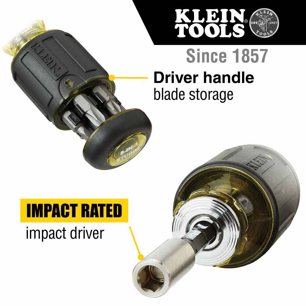 Klein Tools 85515HD Flip Socket, Mini Ratchet and Multi-Bit Driver Set, 3-Piece