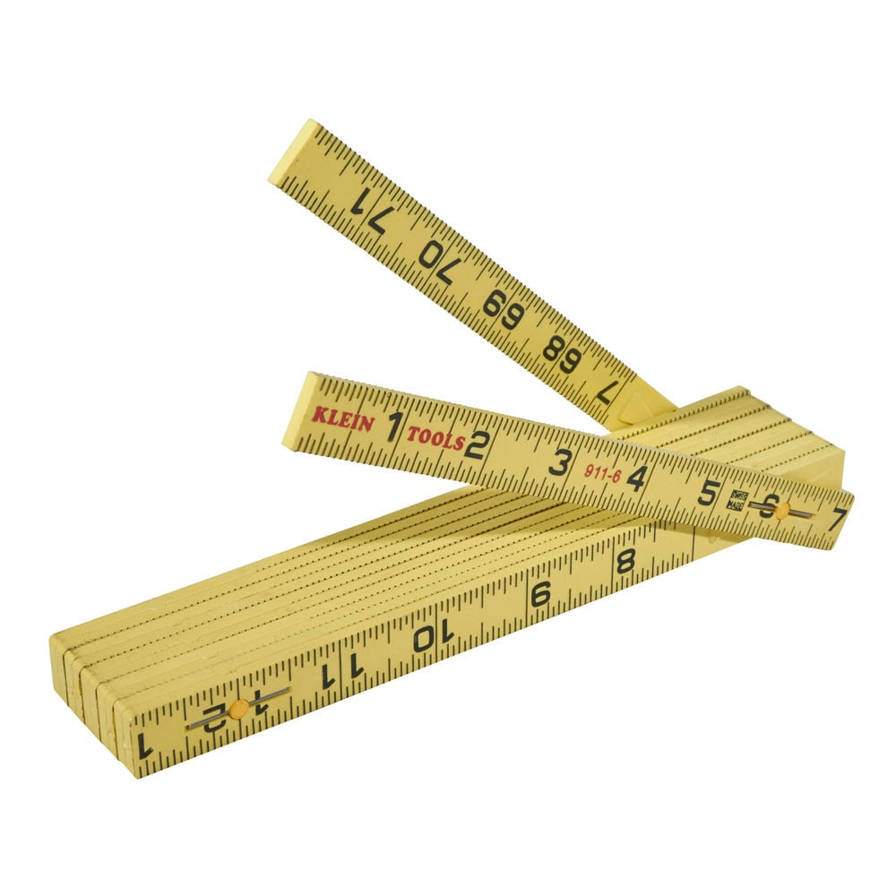 Klein 911-6 Fiberglass Folding Rule, Outside Reading