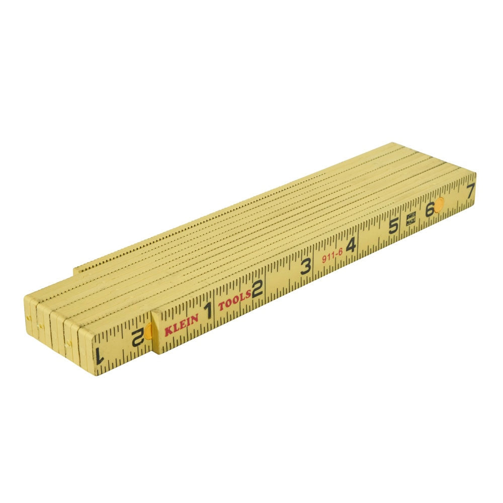 Klein 911-6 Fiberglass Folding Rule, Outside Reading