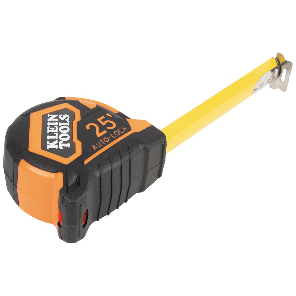 Klein 9125AL Tape Measure, 25' Single-Hook Auto-Lock