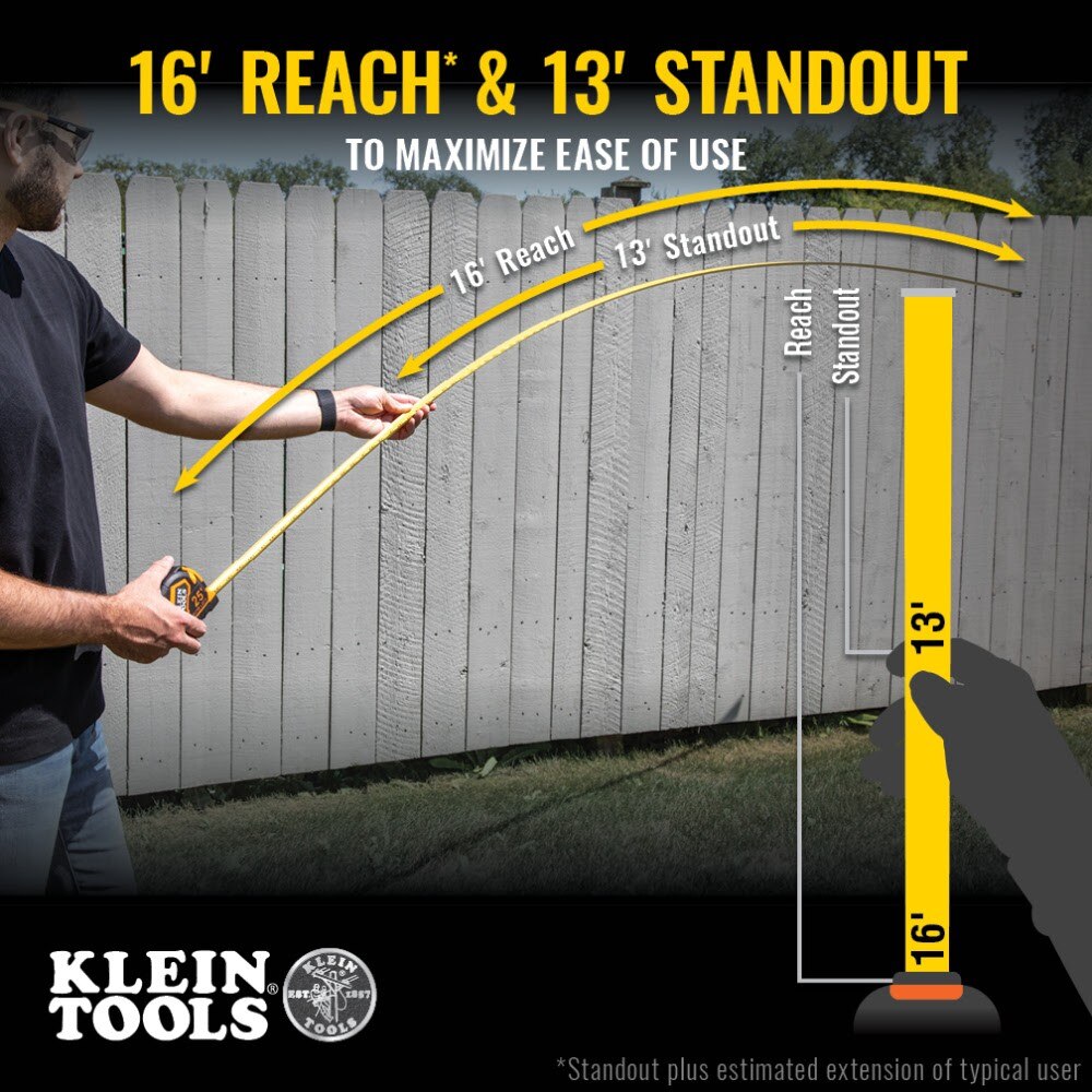Klein 9125AL Tape Measure, 25' Single-Hook Auto-Lock