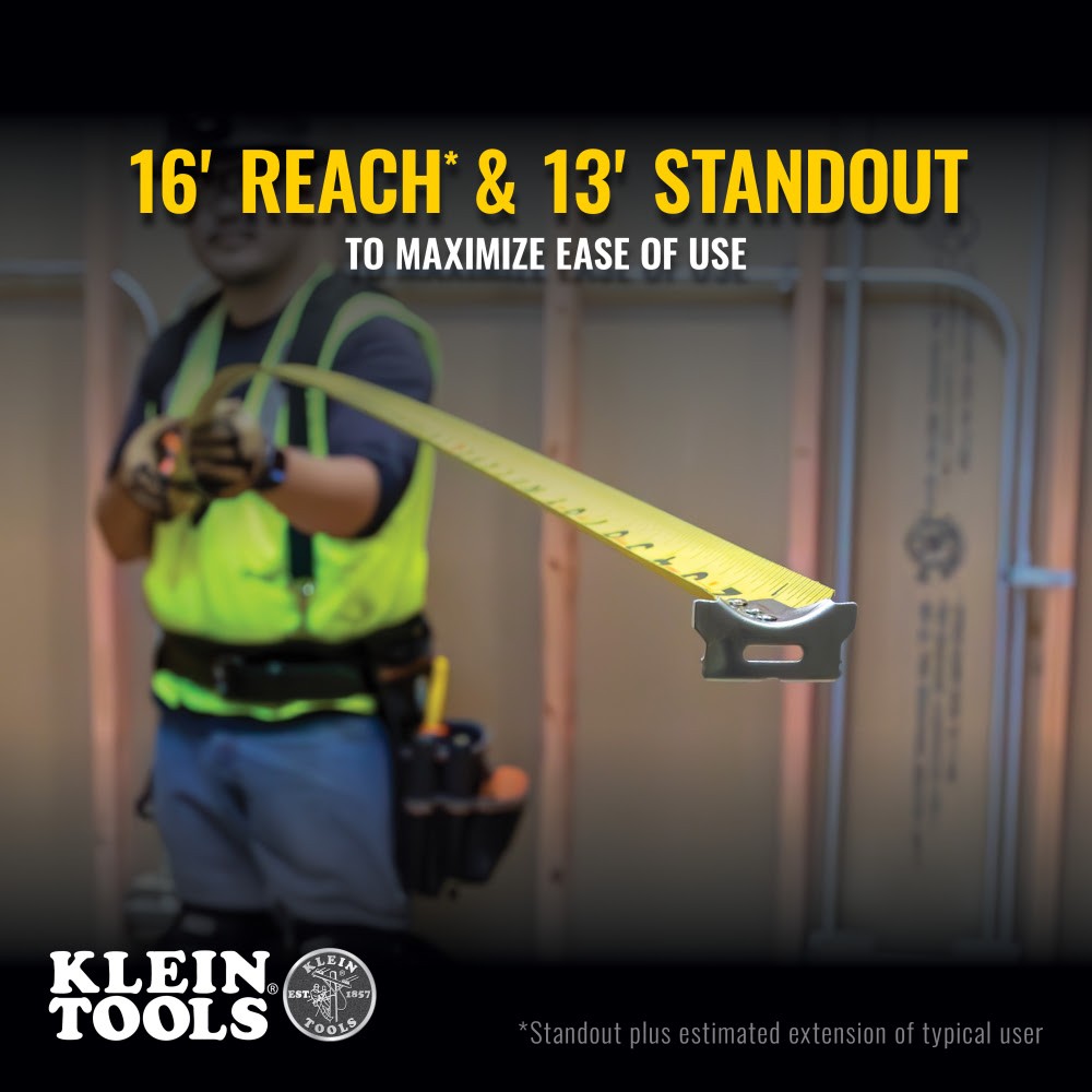 Klein 9135 Tape Measure, 35' Single-Hook