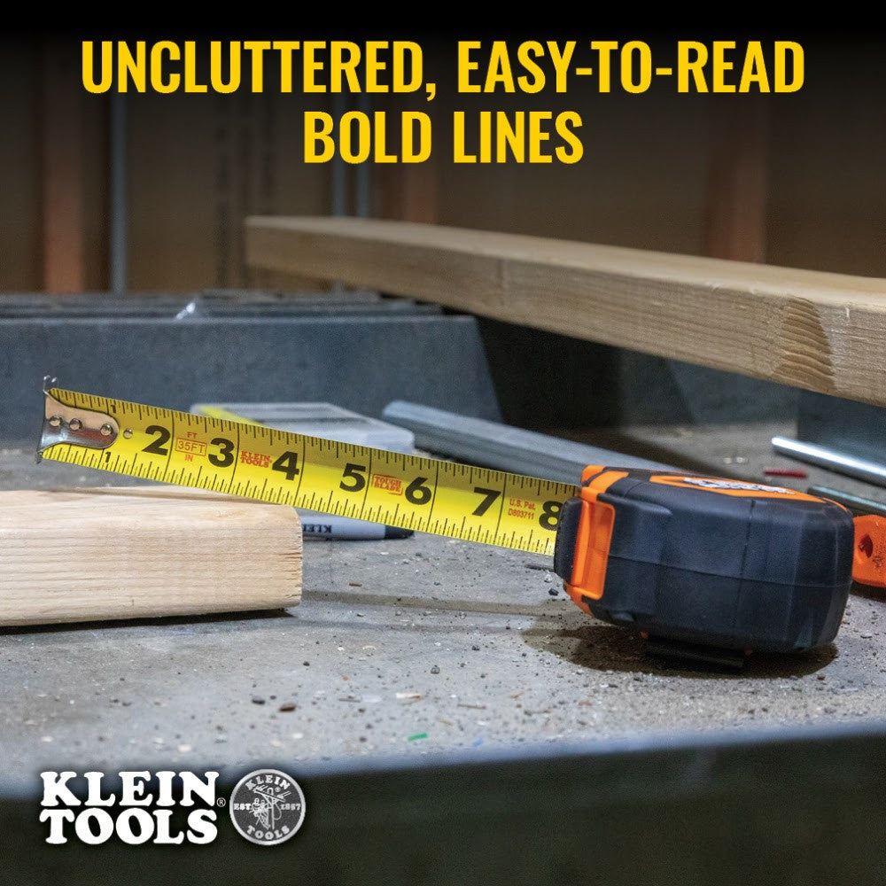 Klein 9135 Tape Measure, 35' Single-Hook