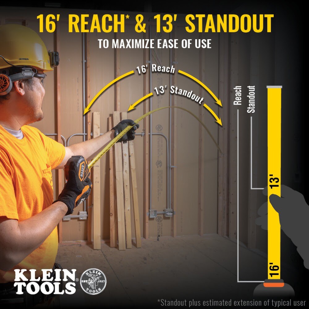 Klein 9235 Tape Measure, 35' Magnetic Double-Hook