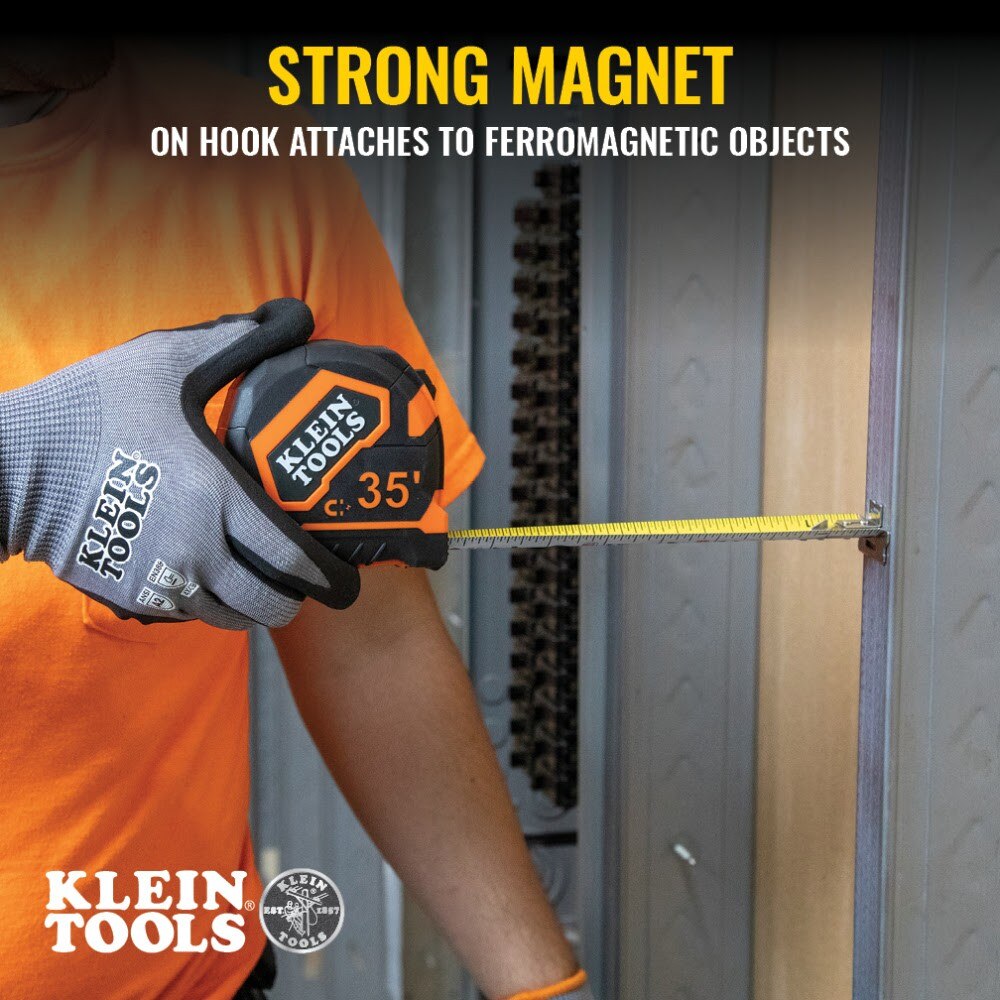 Klein 9235 Tape Measure, 35' Magnetic Double-Hook