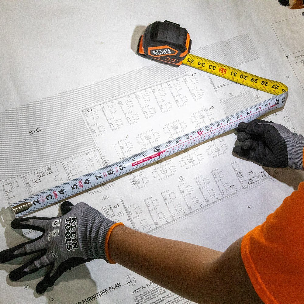 Klein 9235 Tape Measure, 35' Magnetic Double-Hook