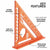 Klein 9357SSQ Rafter Square, 7-Inch