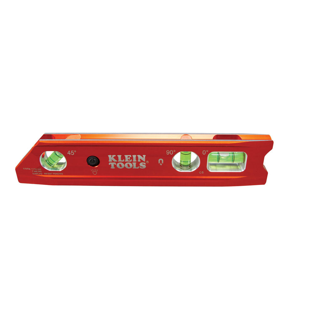 Klein 935RBLT Lighted Torpedo Billet Level, Rare Earth Magnet