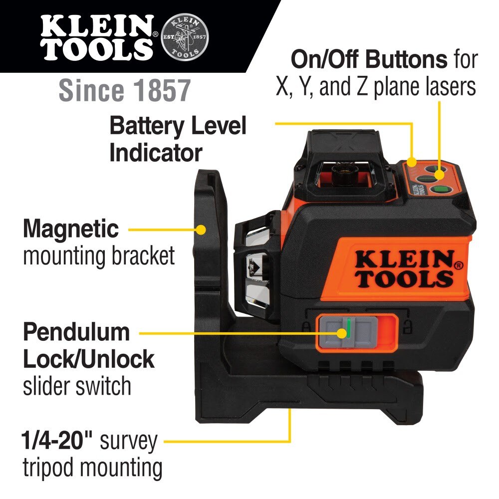 Klein 93CPLG Compact Green Planar Laser Level