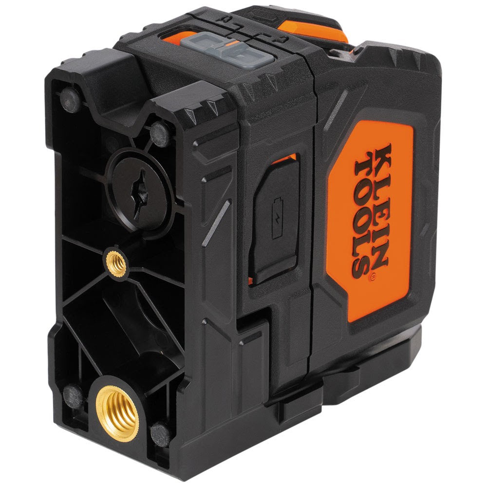 Klein 93LCLGR Rechargeable Self-Leveling Green Cross-Line Laser Level with Red Plumb