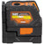 Klein 93LCLGR Rechargeable Self-Leveling Green Cross-Line Laser Level with Red Plumb