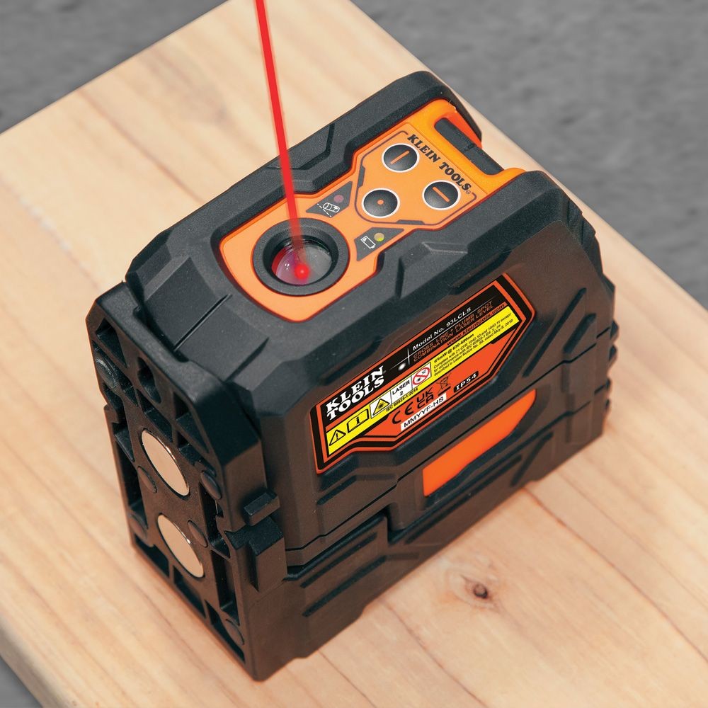 Klein 93LCLS Laser Level, Self-Leveling Cross-Line Level with Plumb Spot
