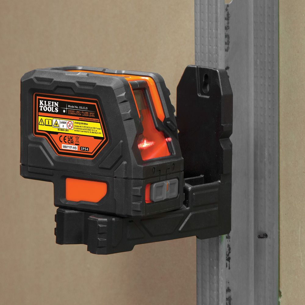 Klein 93LCLS Laser Level, Self-Leveling Cross-Line Level with Plumb Spot