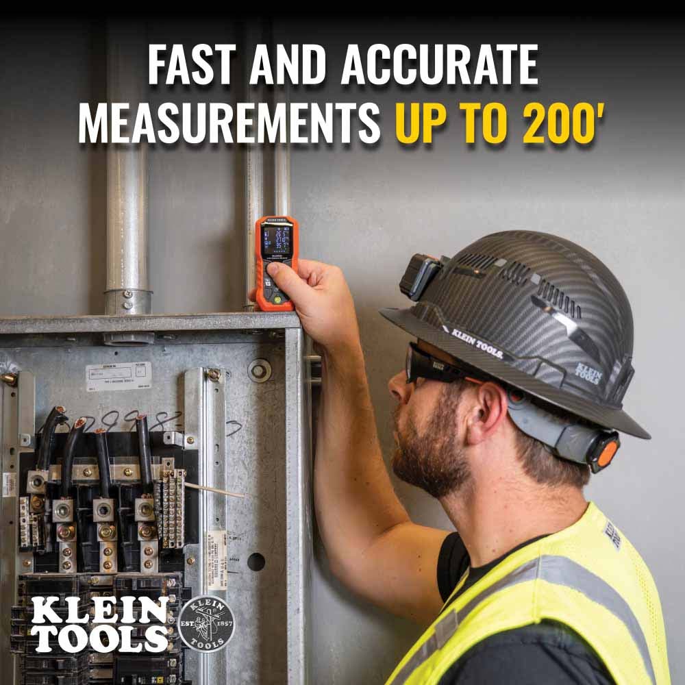 Klein 93LDM200 Laser Distance Measure, 200'