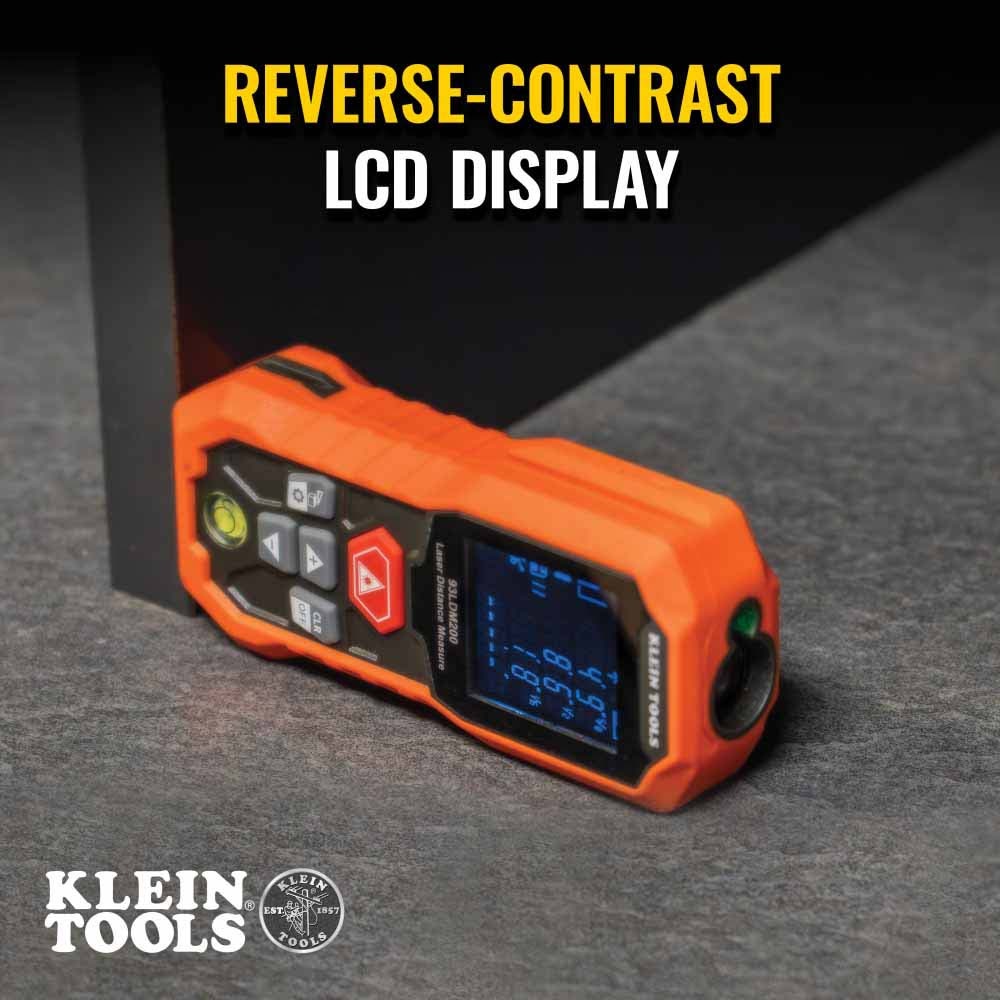 Klein 93LDM200 Laser Distance Measure, 200'