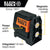 Klein 93MCLS Red Mini Cross-Line Laser Level