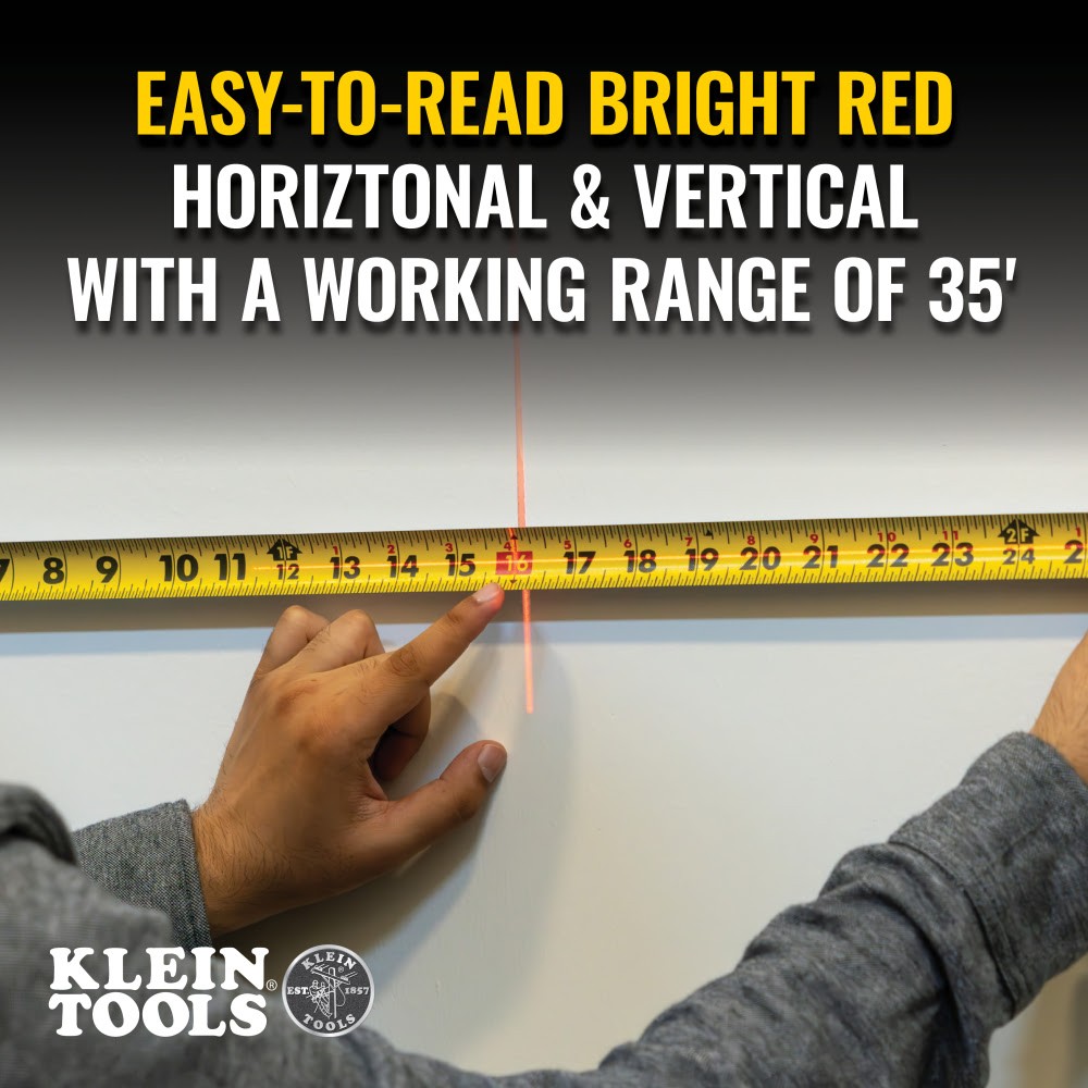 Klein 93MCLS Red Mini Cross-Line Laser Level