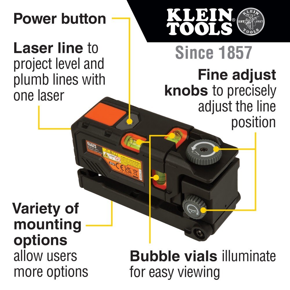 Klein 93PTL Red Pocket Laser Level