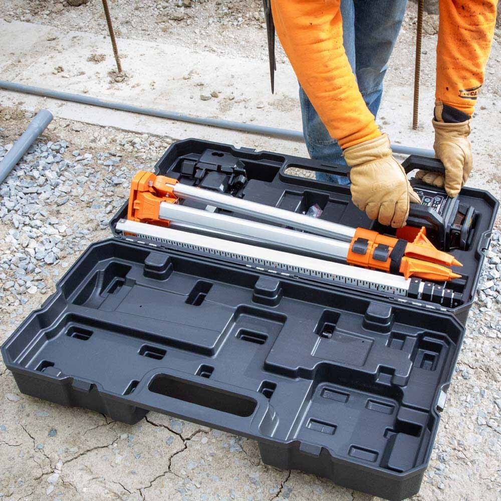 Klein 93RLS Green Rotary Laser Level, Self-Leveling with Plumb Spot and Tripod