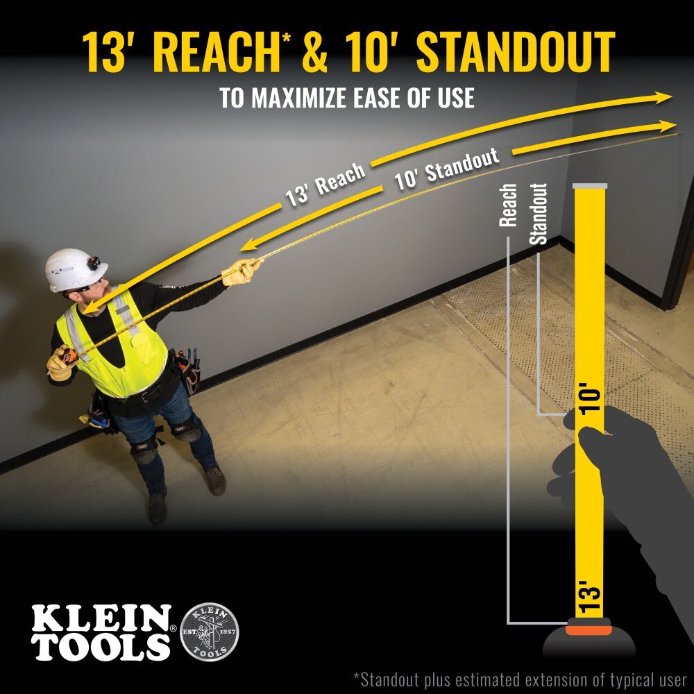 Klein 9516 Tape Measure, 16-Foot Compact, Double-Hook
