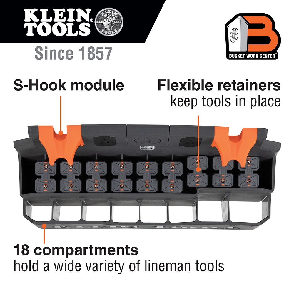 Klein BC501S Hard Tool Storage Module, S-Hook